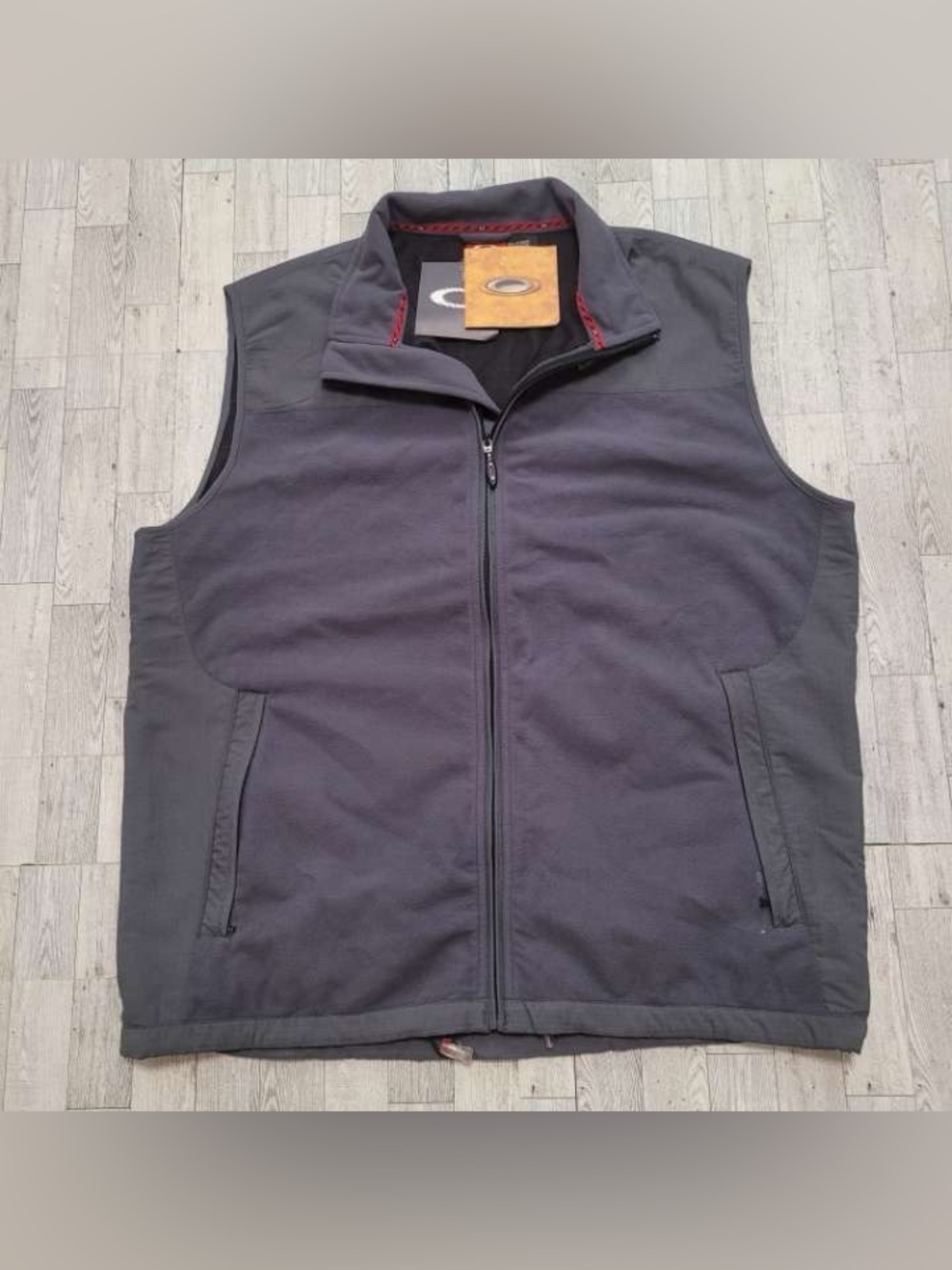 NEW Y2K Oakley Gray Software Fleece Full Zip Tactical Gorpcore Vest Men's XXL